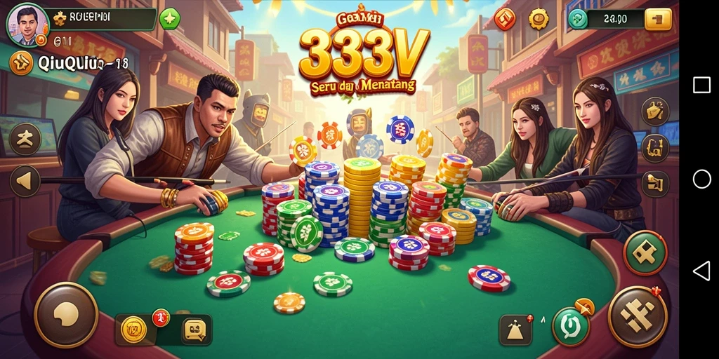 Gameplay seru QiuQiu di 333V dengan teman-teman.