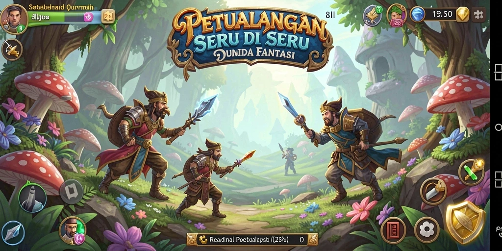 Tampilan gameplay seru dari 8II dalam petualangan yang menantang.