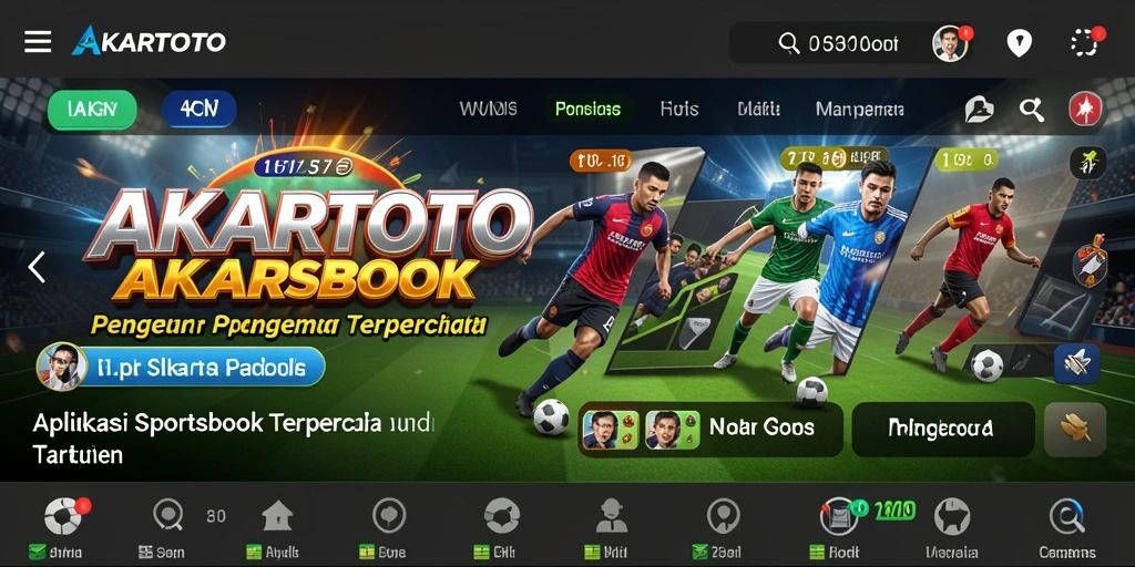 Tangkapan layar gameplay AKARTOTO menampilkan pengalaman taruhan olahraga yang menarik.