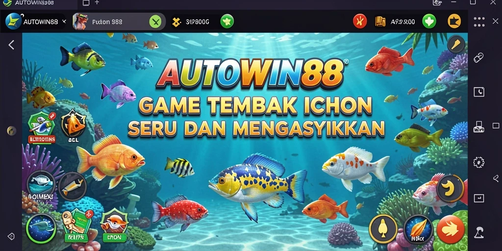 Tampilan gameplay seru dari game Tembak Ikan AUTOWIN88.