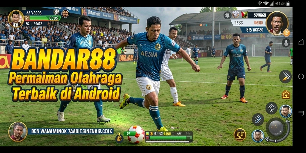 Screenshot utama BANDAR88 menampilkan aksi seru dalam permainan olahraga.