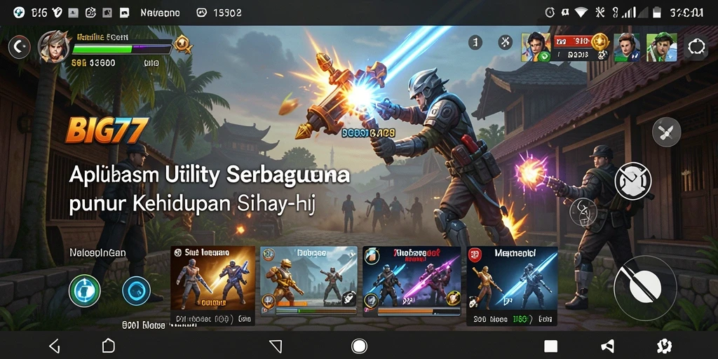 Tampilan utama aplikasi BIG77 dengan fitur Utility.