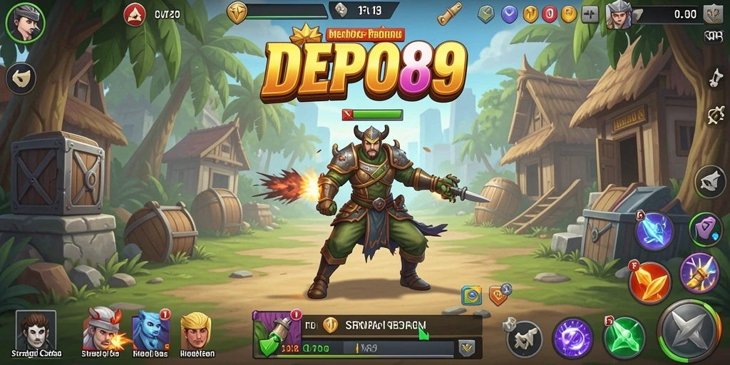 Tampilan gameplay strategis DEPO89 yang menegangkan dan menantang.