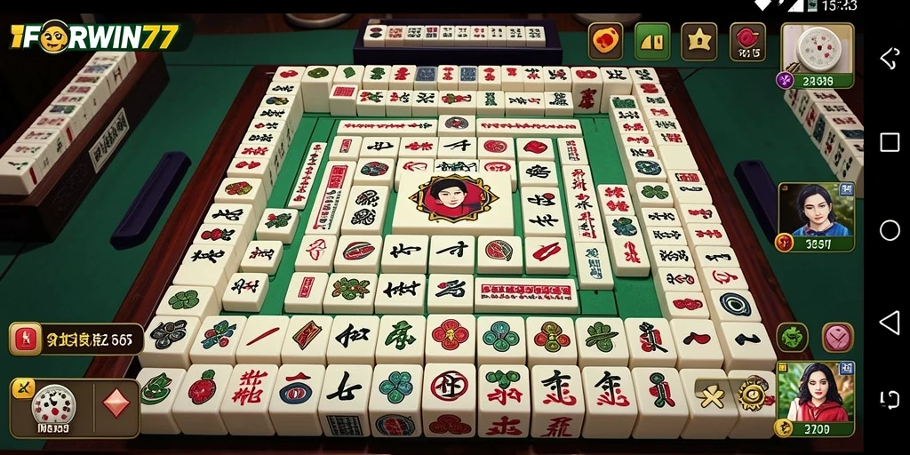 Screenshot menarik gameplay Mahjong FORWIN77.