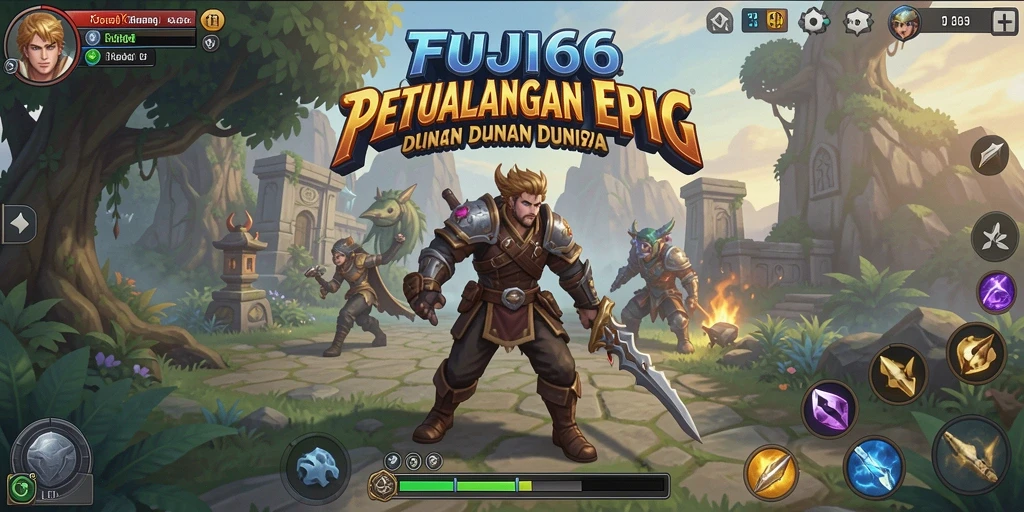 Tangkapan layar menampilkan aksi pertempuran epik dalam FUJI66.