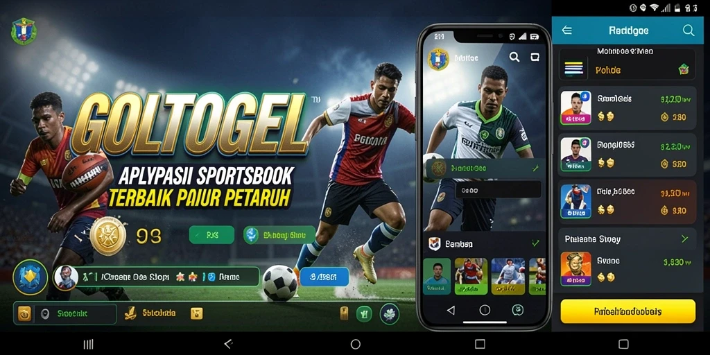 Tampilan gameplay GOLTOGEL menampilkan keseruan taruhan olahraga secara langsung.