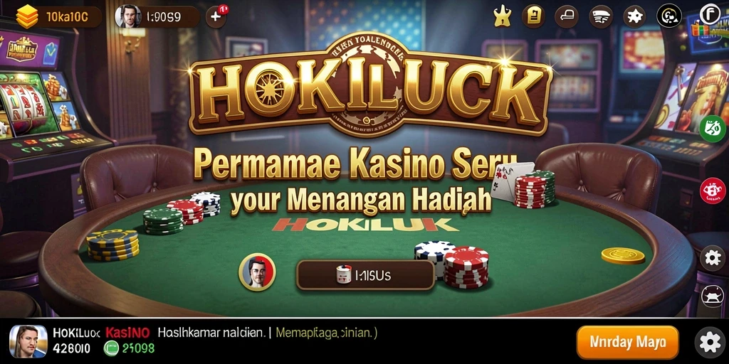 Screenshot HOKILUCK menampilkan gameplay seru dalam permainan Kasino.