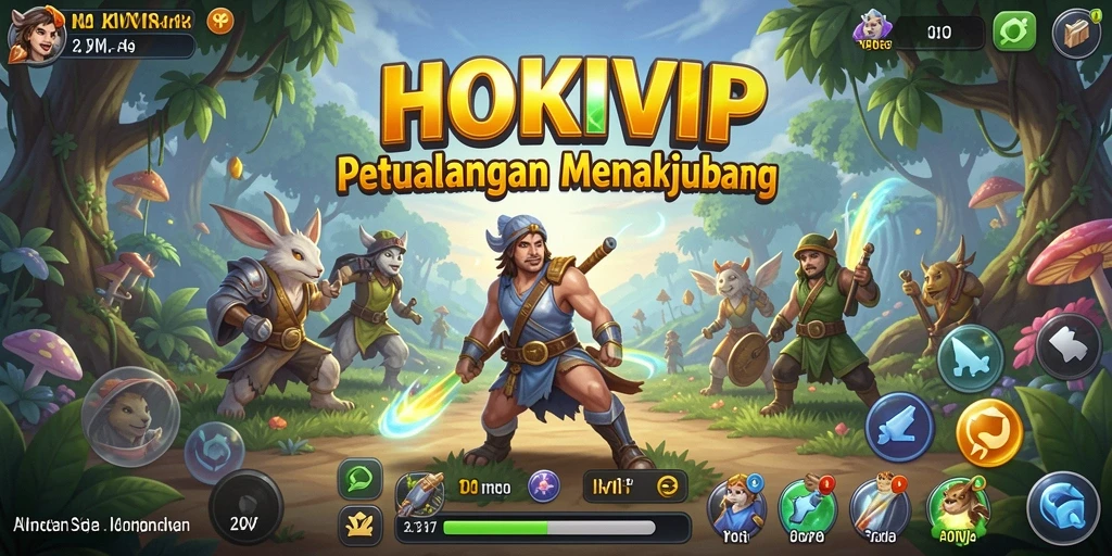 Tampilan gameplay HOKIVIP yang menarik dan penuh aksi petualangan.