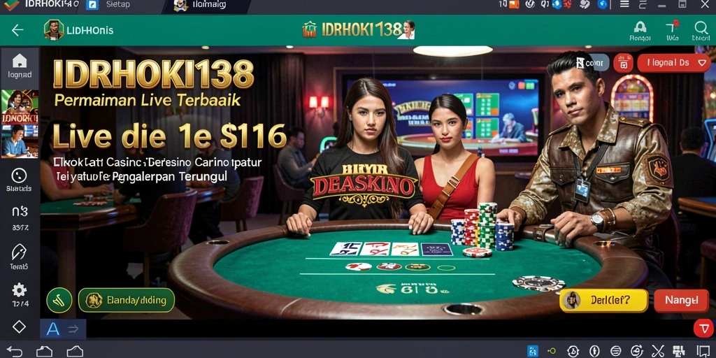 Tampilan gameplay Live Casino yang menarik di IDRHOKI138.