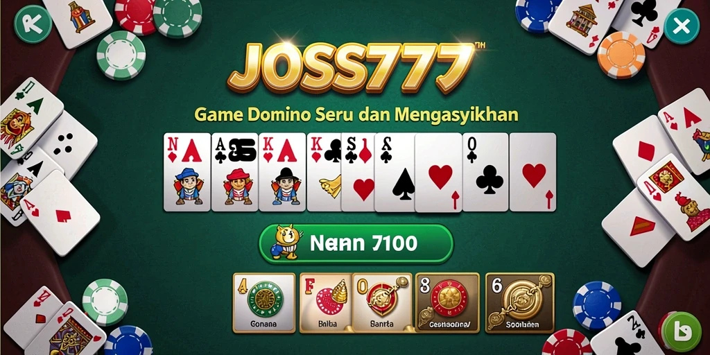 Tampilan menarik dari gameplay JOSS777 yang mendebarkan.