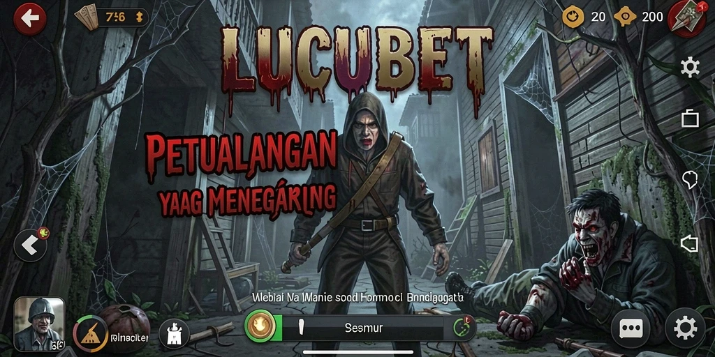 Tangkapan layar gameplay LUCUBET yang menyeramkan dan menegangkan.