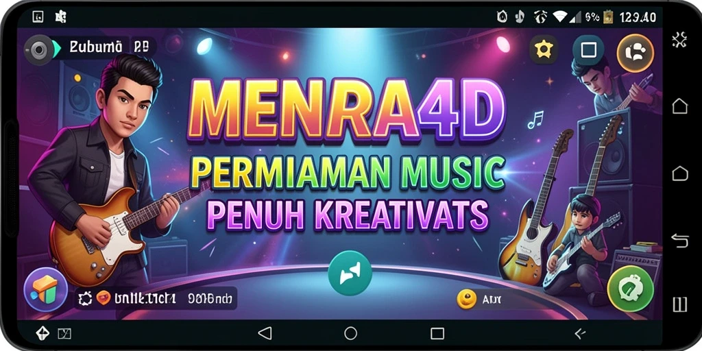 Tampilan gameplay MENARA4D yang seru dan penuh warna.