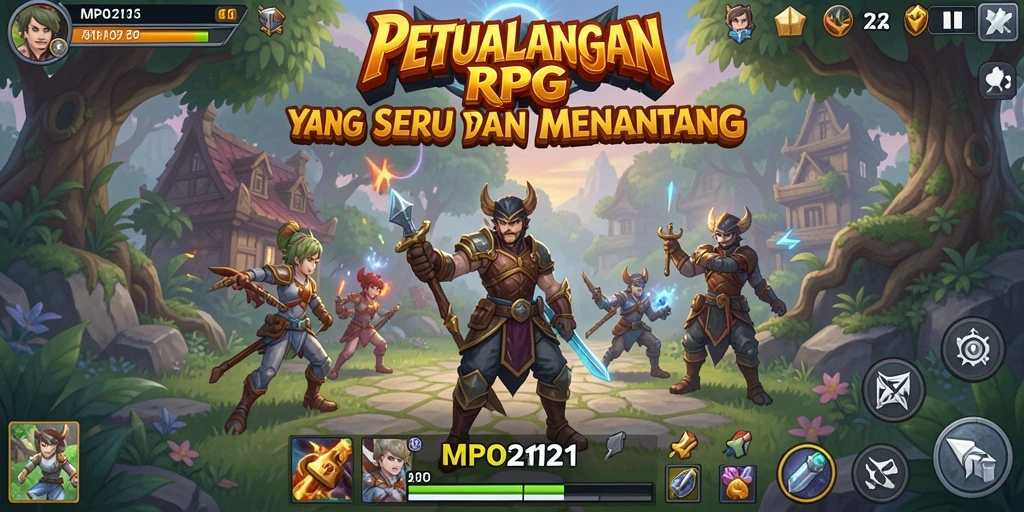Tampilan gameplay seru dan penuh aksi di MPO2121.