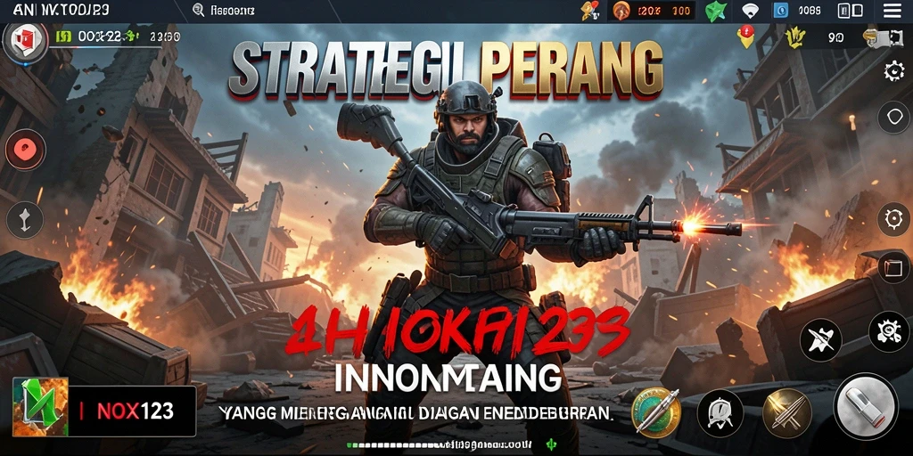 Gameplay seru dan menantang dalam NOX123 strategi perang.