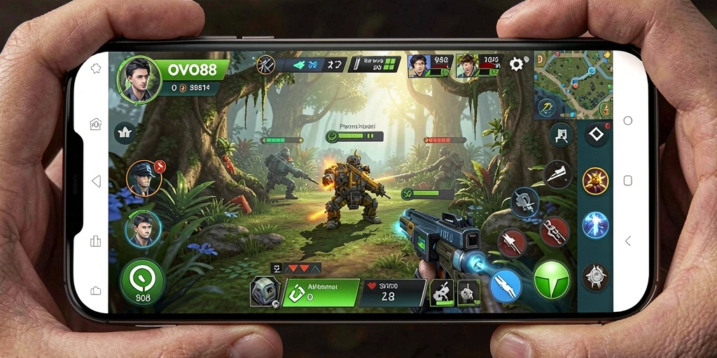 Screenshot gameplay OVO88 menampilkan serunya membangun strategi SLG.