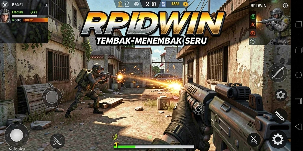 Tampilan gameplay intens dari RPIDWIN yang menggugah adrenalin.