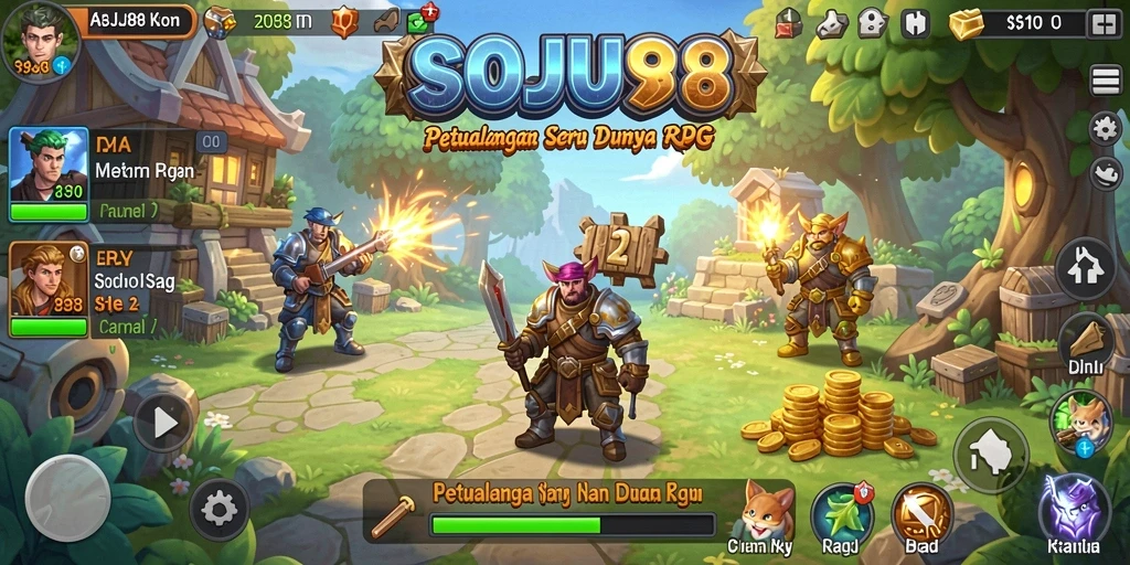 Tampilan grafis memukau dari gameplay SOJU88 yang penuh aksi.