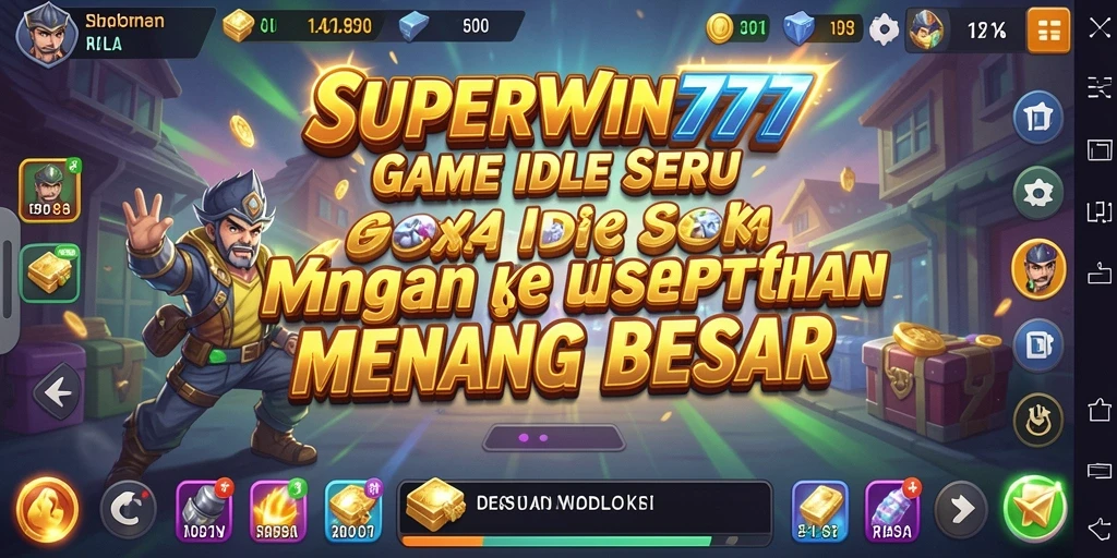 Tampilan menarik dari gameplay Idle SUPERWIN777 yang mengasyikkan.