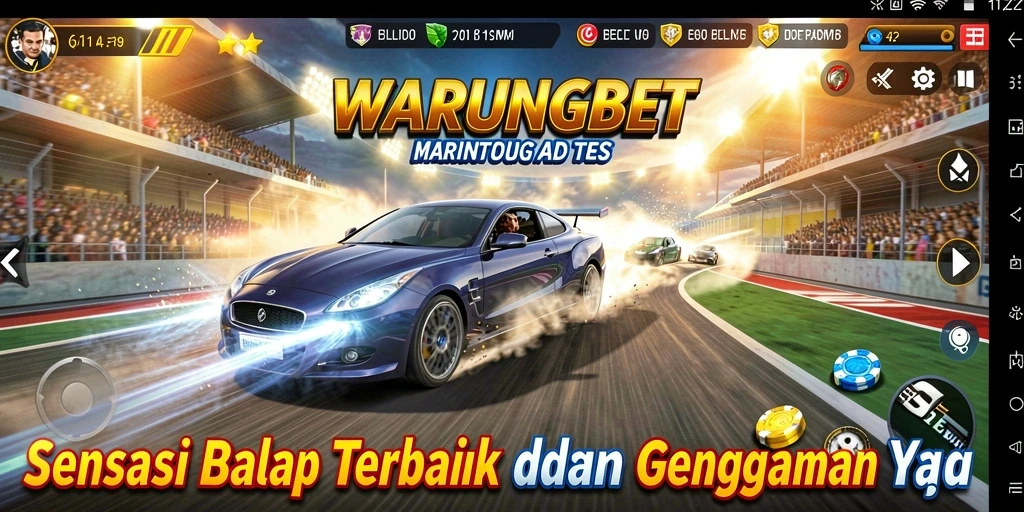 Tampilan gameplay Racing yang seru dan menegangkan di WARUNGBET.